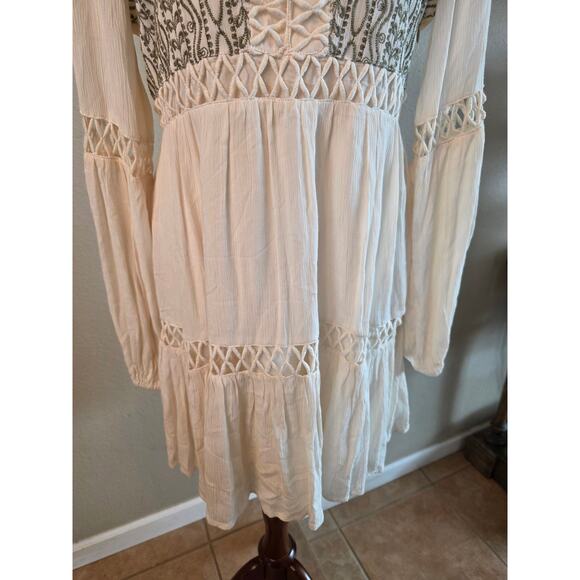 Shyanne Women's Embroidered Lace Peasant Dress Medium Western Cowgirl Festival - Picture 6 of 11